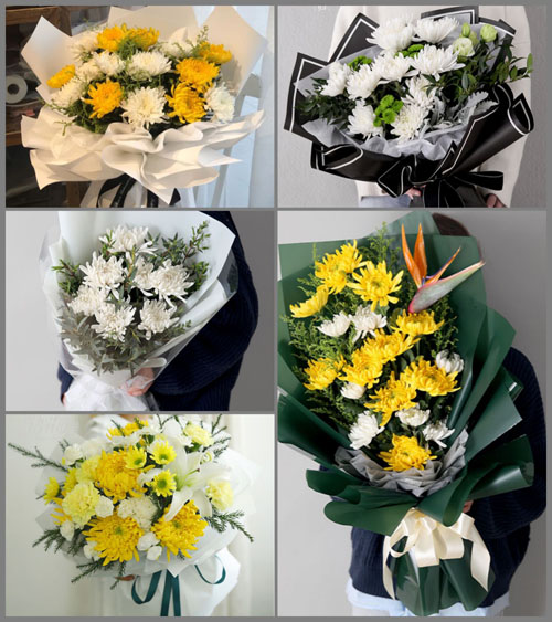 浙江省金华兰溪市白事花束代送
